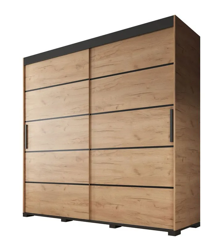 Shop Nu Meubella - Kledingkast Crown - Eiken - 200 cm