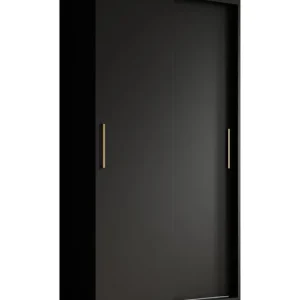 Meubella - Kledingkast Mandalin - Zwart - 100 cm Veilige Betaling