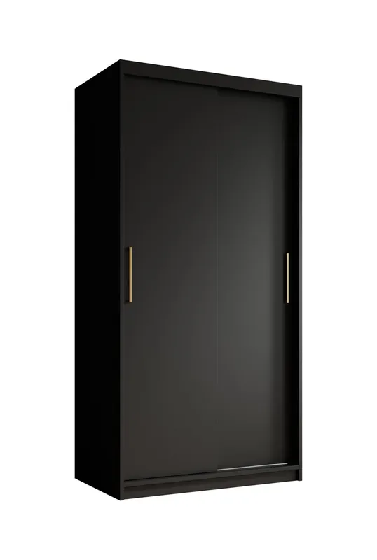 Meubella - Kledingkast Mandalin - Zwart - 100 cm Veilige Betaling