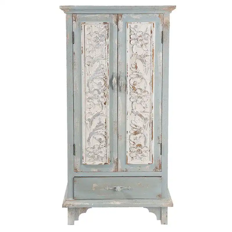 Dagaanbieding Clayre & Eef Kast 67x38x143 cm Groen Hout