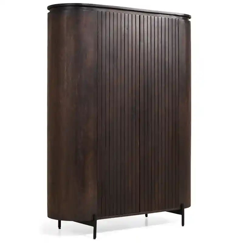 Collectables Mokka Wandkast Donkerbruin 115cm Actieprijs