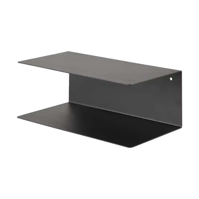 Yara metalen wandplank zwart - 35 x 20 cm Snelle Levering
