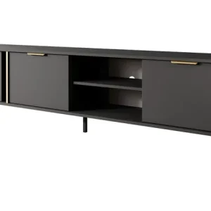 Exclusieve Aanbieding Meubella - TV-Meubel Loren - Antraciet - 203 cm