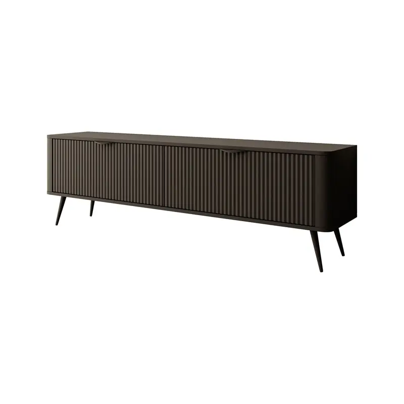 Authentiek Meubella - TV-Meubel Lima - Zwart - 163 cm