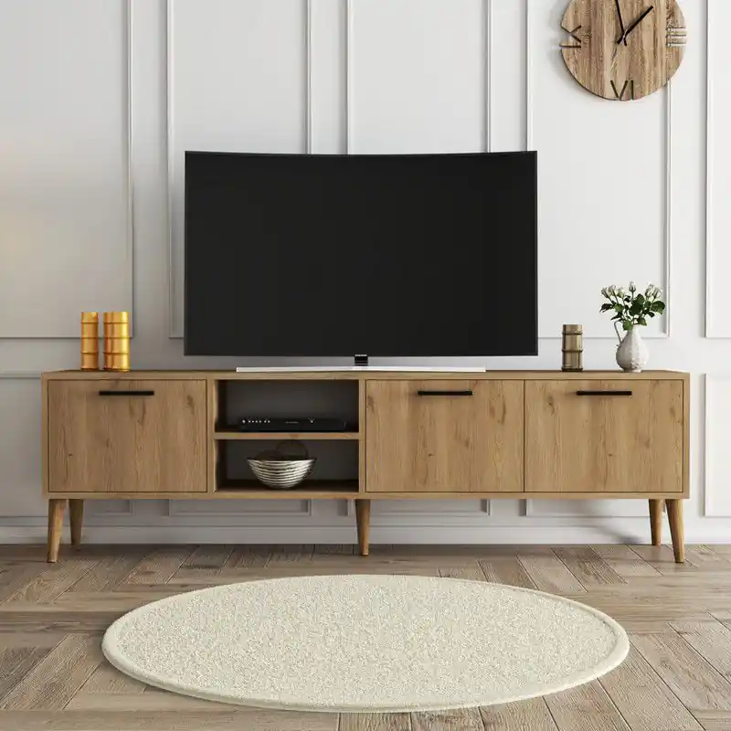 TV Meubel Exxen Eik Melamine 180x52x35 cm Koop Online