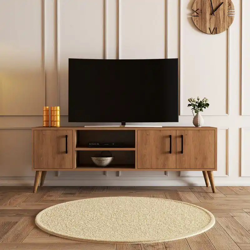 Handgemaakt TV Meubel Exxen Eik Melamine 150x52x34 cm