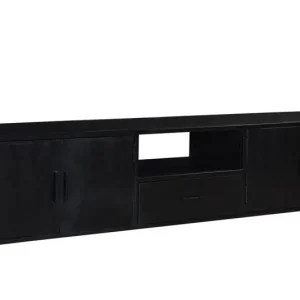 Livingfurn - TV Meubel Kala 220 cm - Mangohout / Gecoat Staal Bulkbestelling
