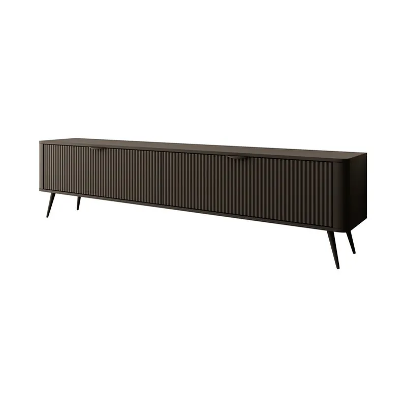 Betaalbaar Meubella - TV-Meubel Lima - Zwart - 200 cm