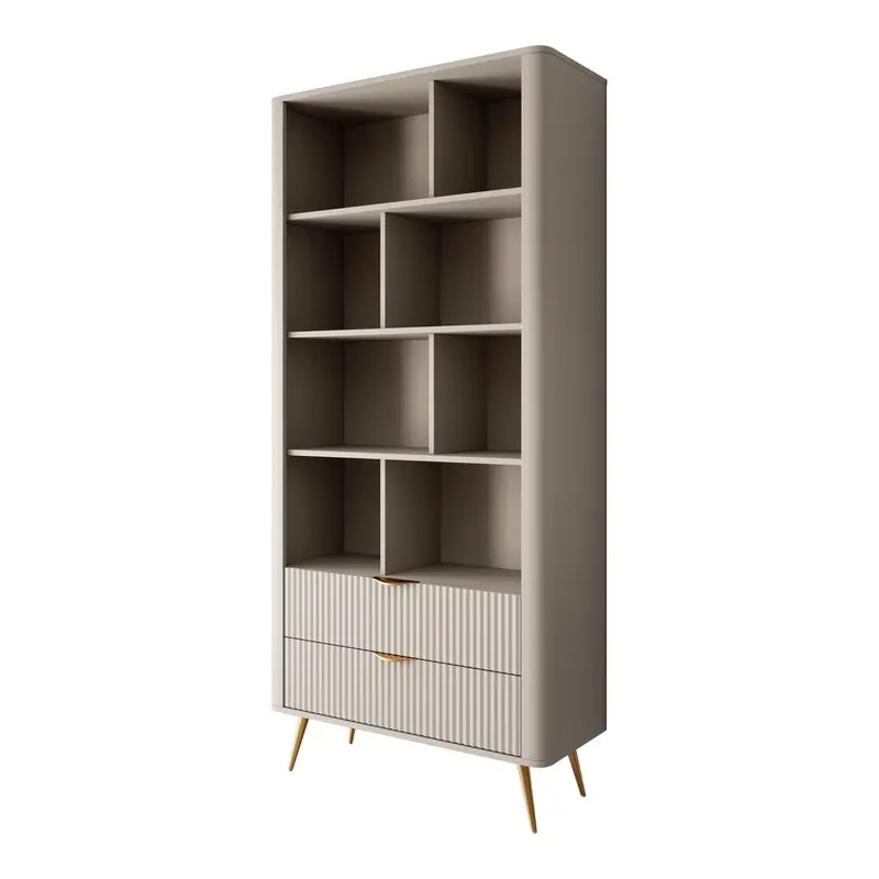 Meubella - Boekenkast Lima - Beige - 88 cm Groothandel