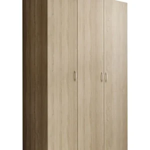 Meubella - Kledingkast Bernd - Licht eiken - 111 cm Garantie Inbegrepen