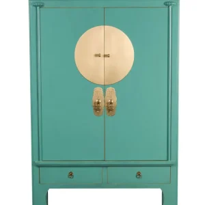 Origineel Fine Asianliving Chinese Bruidskast Blue Lagoon - Orientique
