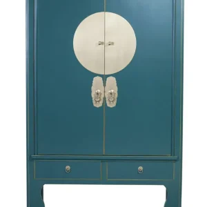 Exclusief Fine Asianliving Chinese Bruidskast Teal - Orientique Collectie