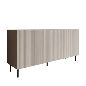 Meubella - Dressoir Alex - Beige - 156 cm Ambachtelijk