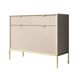Meubella - Dressoir Navil 2 - Beige - 104 cm Bestel Nu