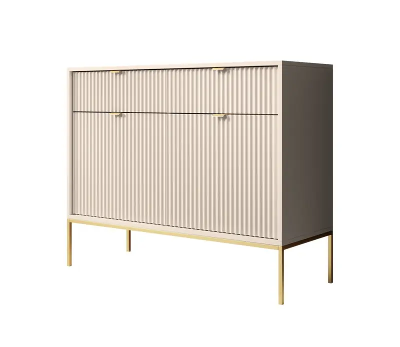 Meubella - Dressoir Navil 2 - Beige - 104 cm Bestel Nu