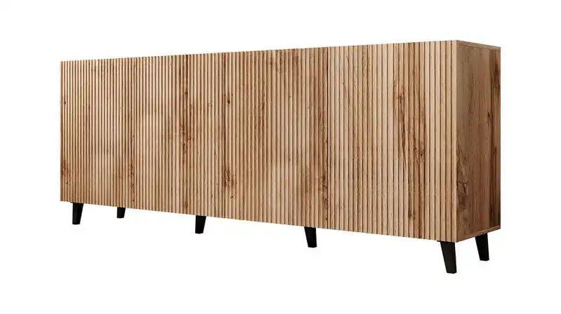 Lage Kosten Meubella - Dressoir Vintar - Eiken - 200 cm
