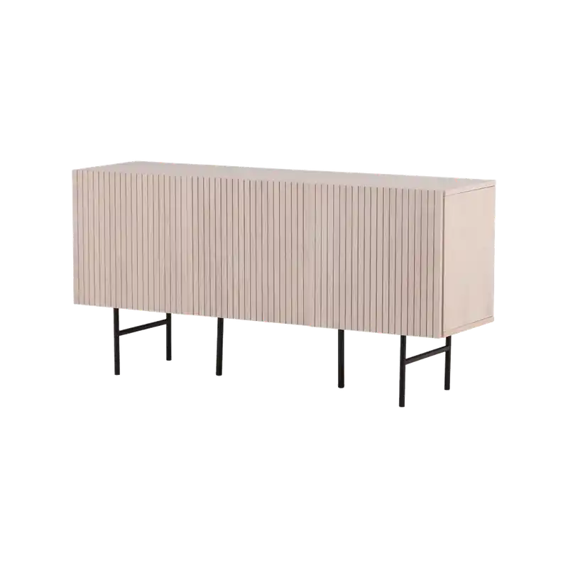 Betaalbaar Ingmar houten dressoir whitewash - 150 x 75 cm