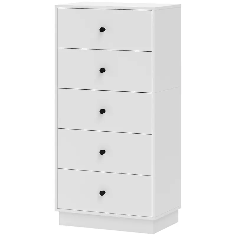 Koop Vandaag 4goodz Ladenkast met 5 Laden 29 47 x 95 cm - Wit