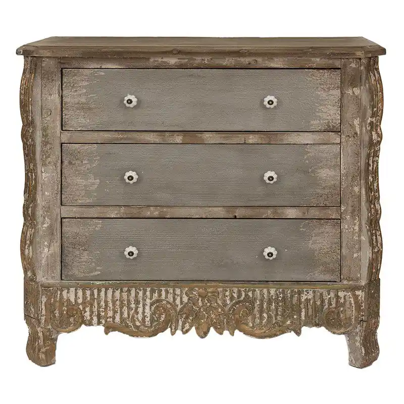 Bestseller Clayre & Eef Dressoir 92x40x86 cm Bruin Beige Hout