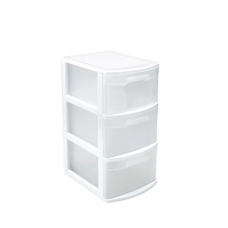 PlasticForte Ladeblok - 3 lades - wit/transparant - 39 x 29 x 59 cm - Ladeblok Limited Edition