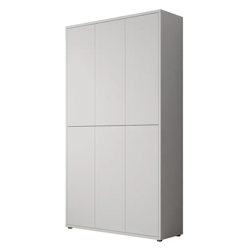 Meubella - Schoenenkast Amber - Lichtgrijs - 109 cm Koopje