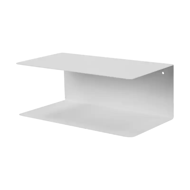 Yara metalen wandplank wit - 35 x 20 cm Exclusief