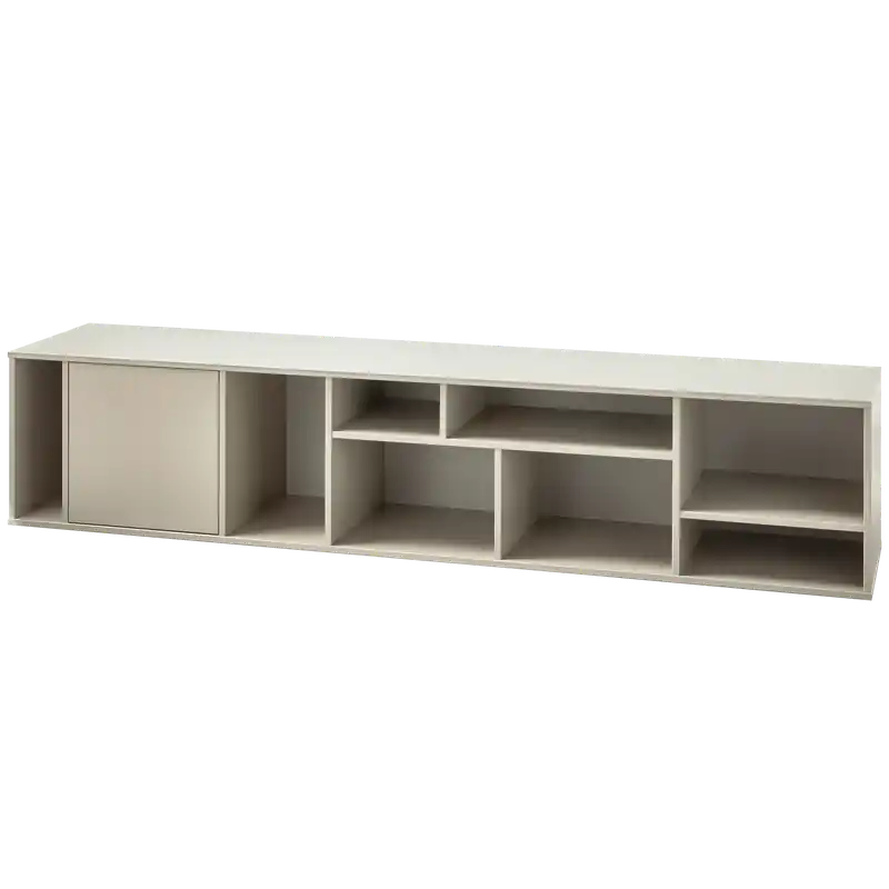 vtwonen Letterba(n)k XL Wandmeubel - Grenen - Dust - 40x194x40 Garantie Inbegrepen
