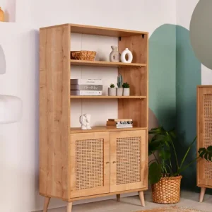 Uitverkoop Boekenkast Hazeran Eik Beukenhout 40x90x158 cm