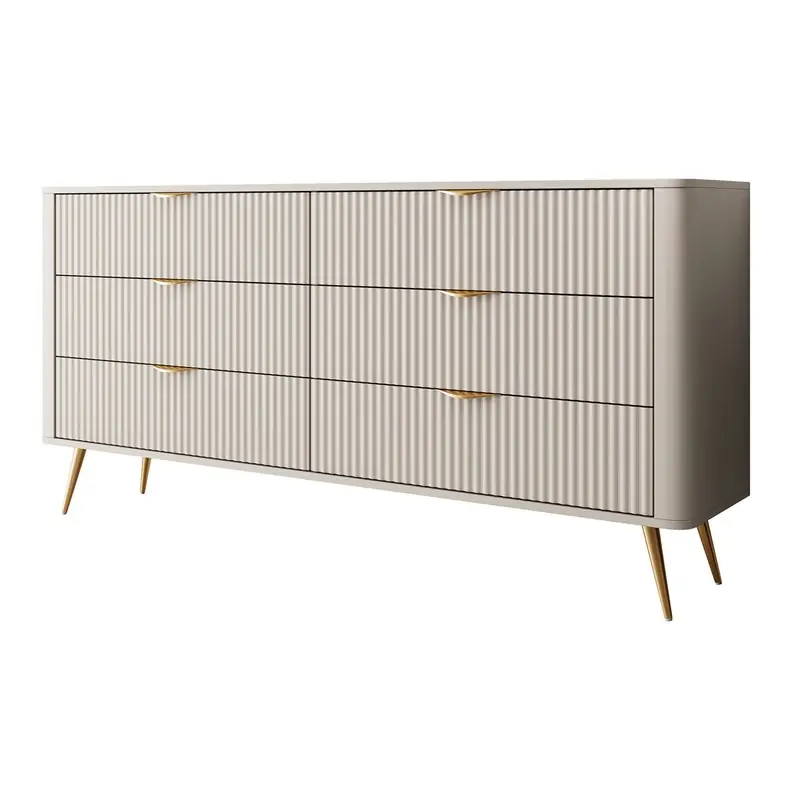 Meubella - Ladekast Lima - Beige - 163 cm Nieuwe Collectie