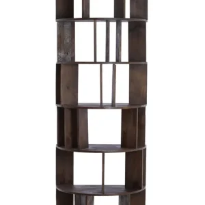 Koopje Light & Living - Wandkast LIMPYA - 76x37x212cm - Bruin