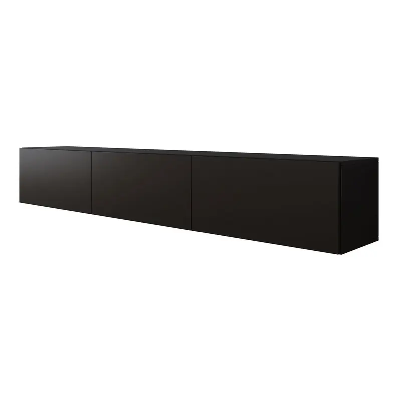 Meubella - TV-Meubel Bonzo - Mat Zwart - 180 cm Beperkt Aanbod