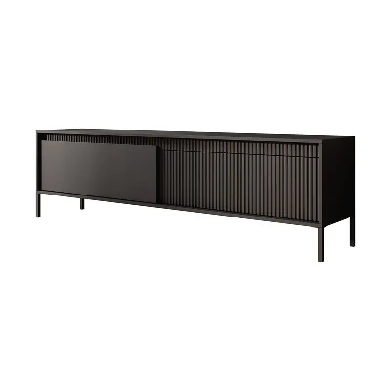 Trendy Meubella - TV-Meubel Saran - Mat zwart - 187 cm