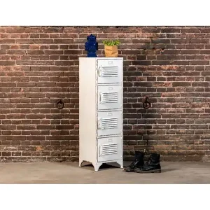 Rootsmann Lockerkast Wit | Locker Met 4 Deuren Direct Beschikbaar