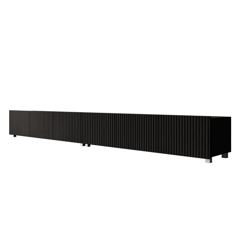 Meubella - TV-Meubel Kenderes - Zwart - 300 cm Exclusief