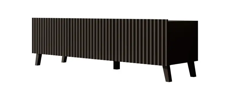 Tijdelijk Beschikbaar Meubella - TV-Meubel Pepinos 2 - Mat zwart - 150 cm