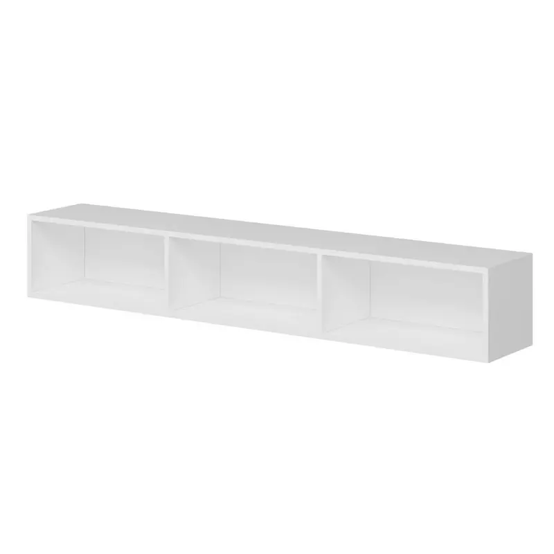 Hangende tv-meubel met 3 witte deuren L180 cm - Rigel Lage Prijs