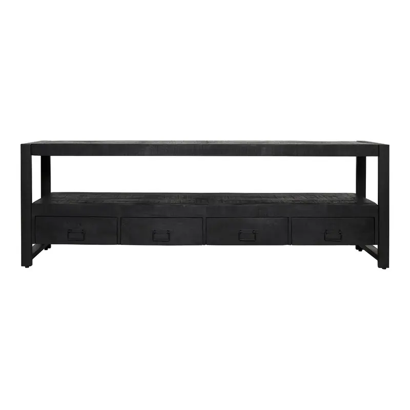 Modern Starfurn Tv meubel Boaz Black | 180 cm