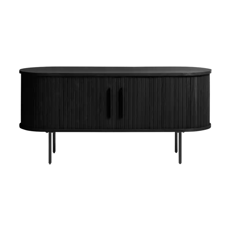 Lenn houten tv meubel zwart - 120 x 40 cm Exclusieve Aanbieding