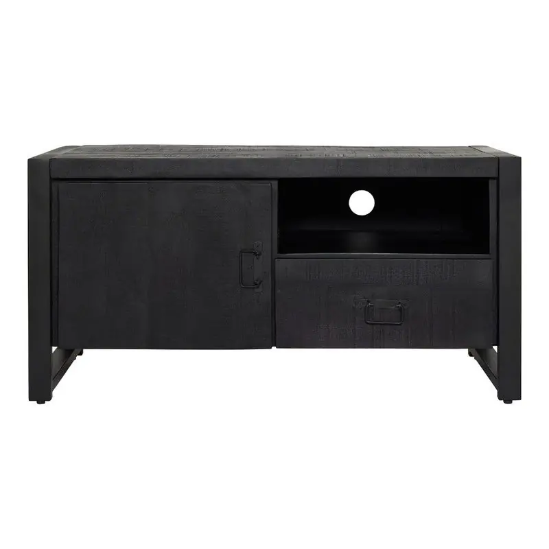 Handgemaakt Starfurn Tv meubel Boaz Black | 110 cm | met deur en lade