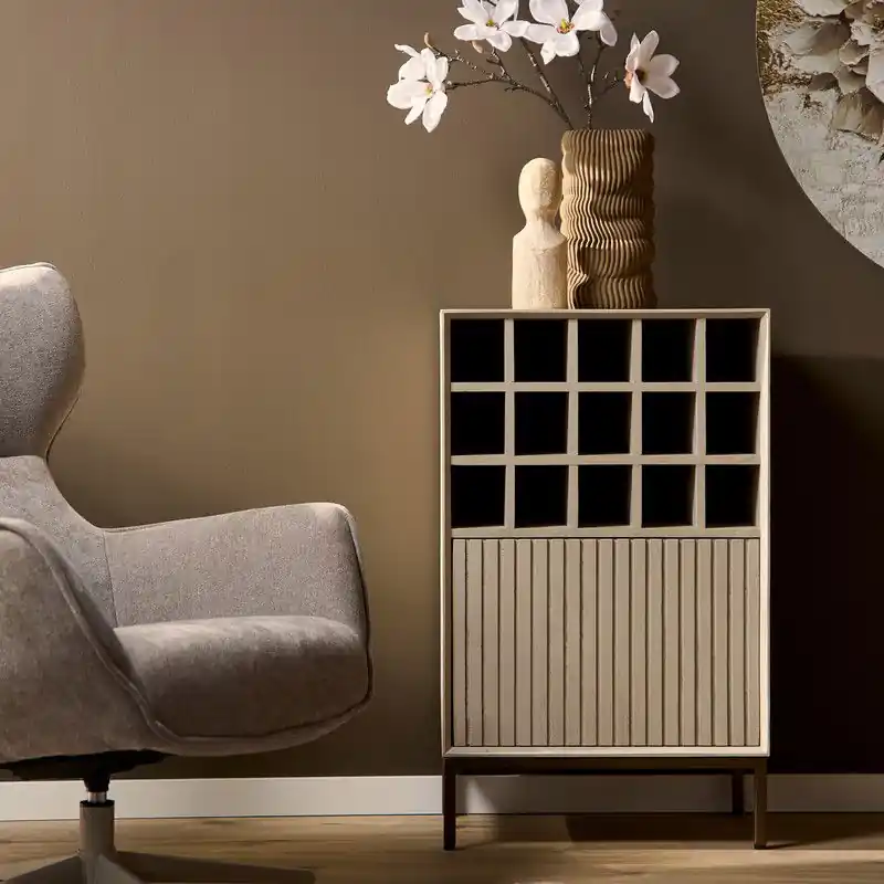 Koopje Starfurn - Wijnkast Madison - Beige - 35x55x90 cm