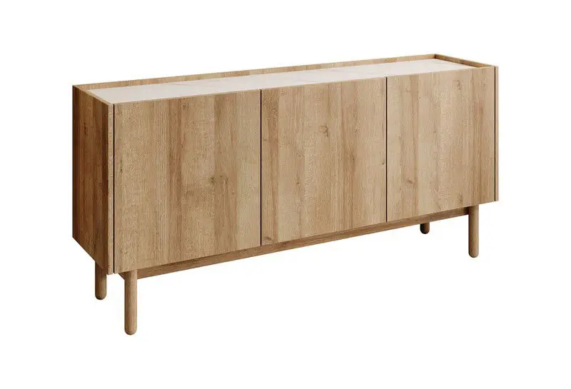 Meubella - Dressoir Cayenne - Eiken - 144 cm Lage Prijs