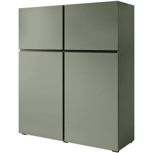 Ambachtelijk Meubella - Dressoir Cainan - Groen - 119 cm - Hoog