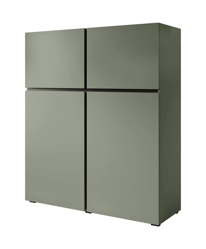 Ambachtelijk Meubella - Dressoir Cainan - Groen - 119 cm - Hoog