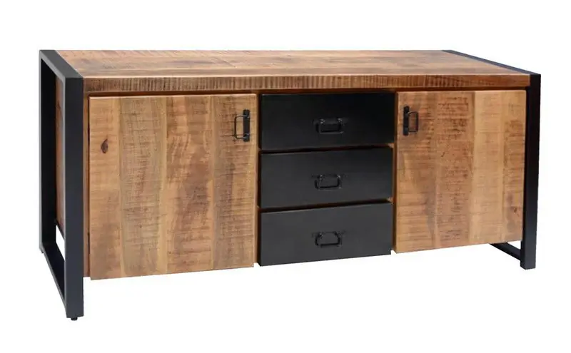 Benoa Bas 2 Door 3 Drawer Sideboard 160 cm Wereldwijde Verzending