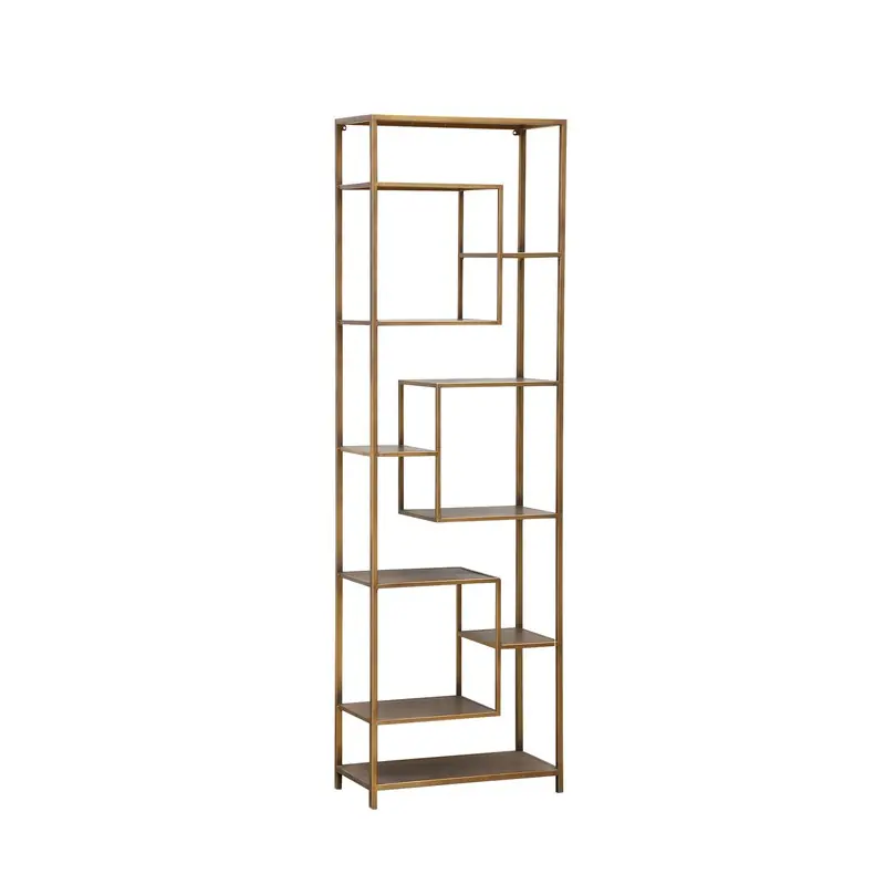 Bestseller PTMD Duana Playful Gold Iron Open Cabinet High