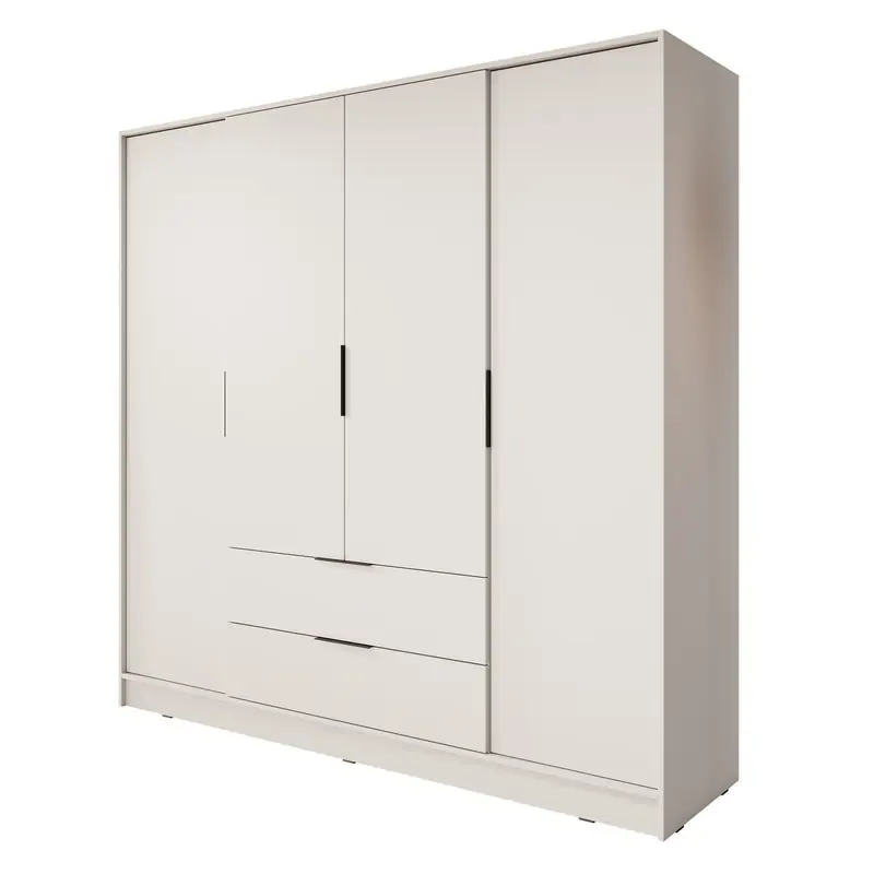 Meubella - Kledingkast Kellan - Beige - 206 cm Plaats Bestelling