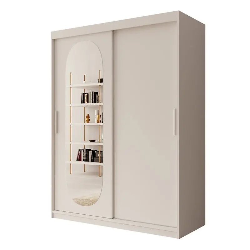 Express Levering Meubella - Kledingkast Bodhi - Wit - 150 cm - Met spiegel