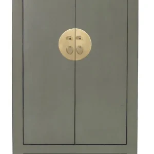 Trendy Fine Asianliving Chinese Kast Olive Grijs - Orientique Collectie