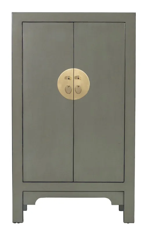Trendy Fine Asianliving Chinese Kast Olive Grijs - Orientique Collectie