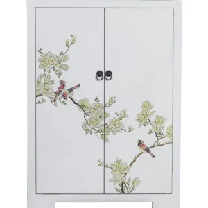 Fine Asianliving Chinese Kast Wit Bloesems Handbeschilderd Op = Op